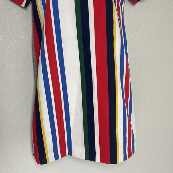 Marni Short Sleeve Multicolored Striped Dress Jersey Back Size 14 - Picture 4 of 13
